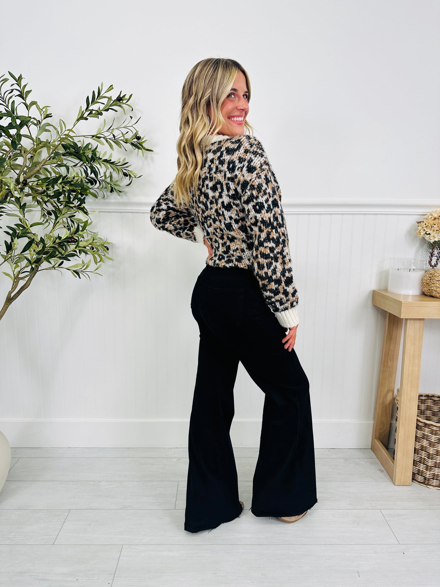 Bold Moves Tummy Control Black Wide Leg Jeans