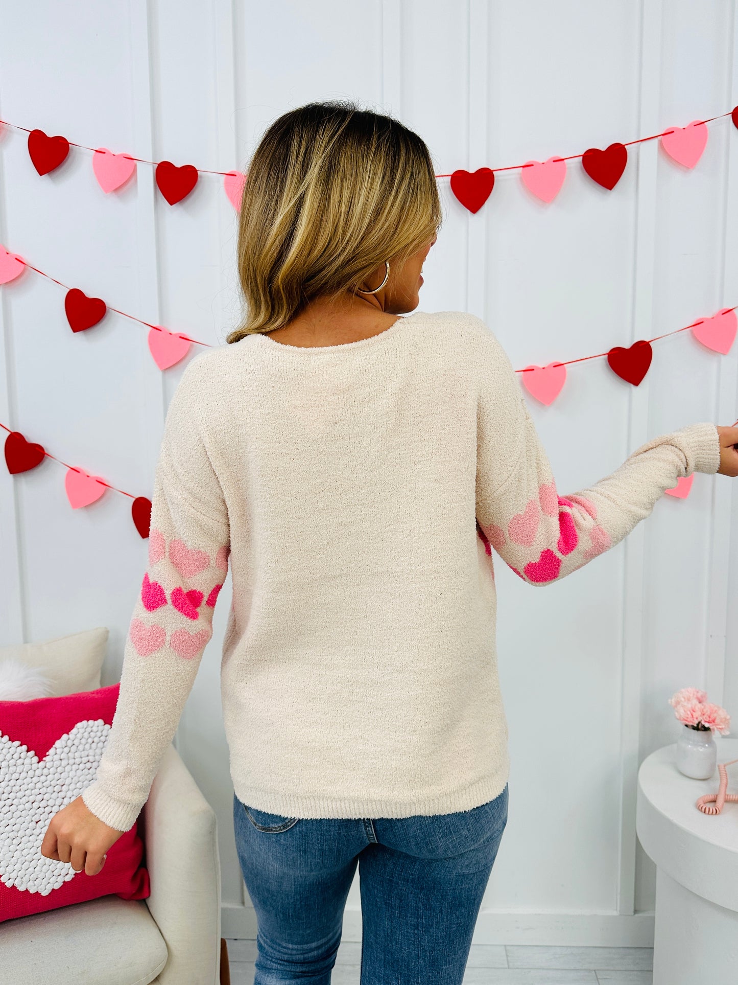 Row of Hearts Sweater