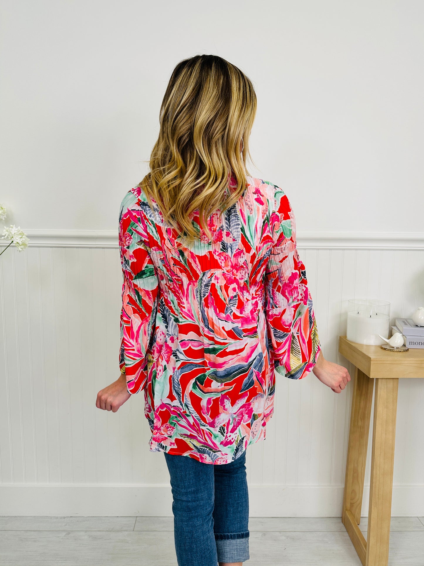Let The Sunshine In Top In Siesta Key Print