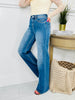 Go Into Detail Tummy Control Wide Leg Jeans
