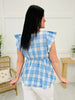 Plaid Ways Top in Blue
