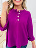 REG/CURVY Cute As a Button Top- Multiple Colors!