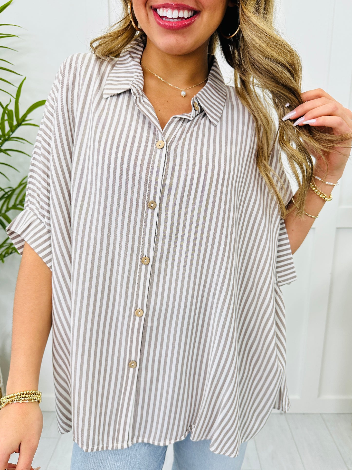 DOORBUSTER! REG/CURVY Striped Daydream Top- Multiple Colors!