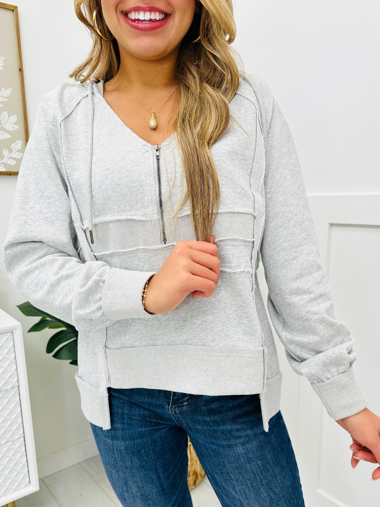 REG/CURVY Zip Into Comfort Pullover