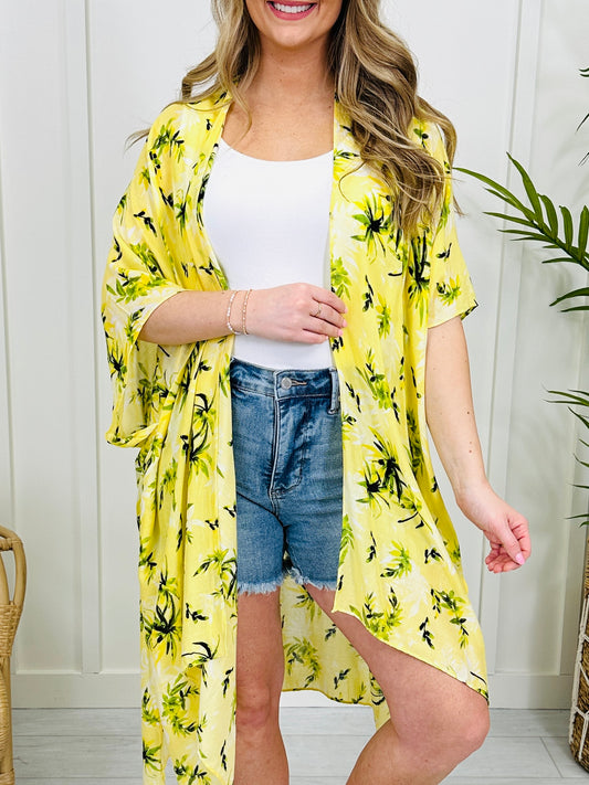 Island Breeze Kimono in Yellow
