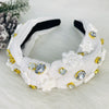 Snowflake Beaded Headband- Multiple Colors!