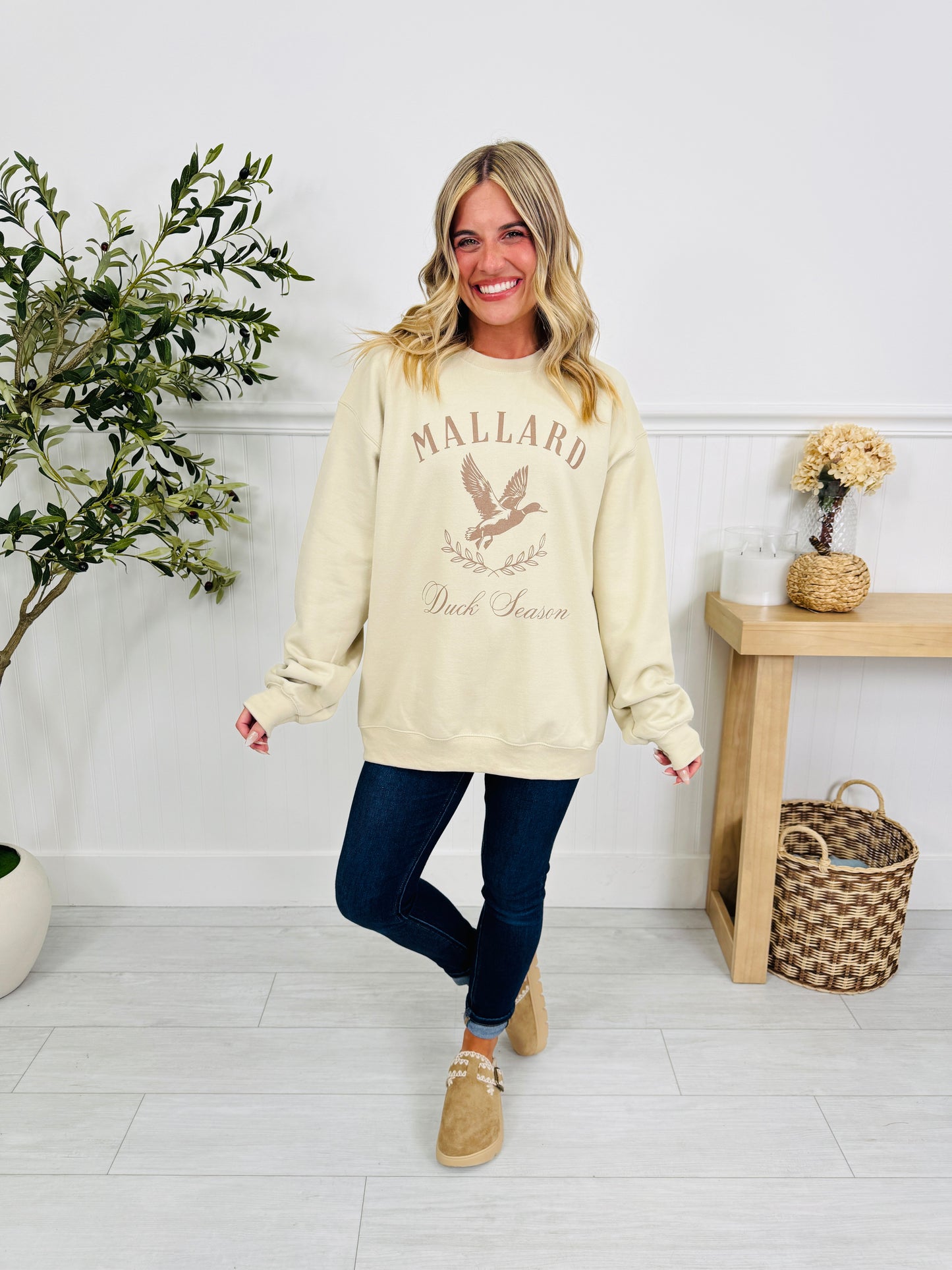 Duck Season Graphic Crewneck Sweatshirt