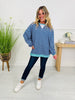 Stripe Story Pullover In Navy