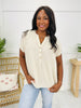 DOORBUSTER! Buttoned in Style Top- Multiple Colors!