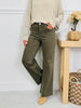 Olive On Repeat Tummy Control Straight Jeans
