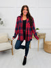 October Weekend Top In Red/Navy