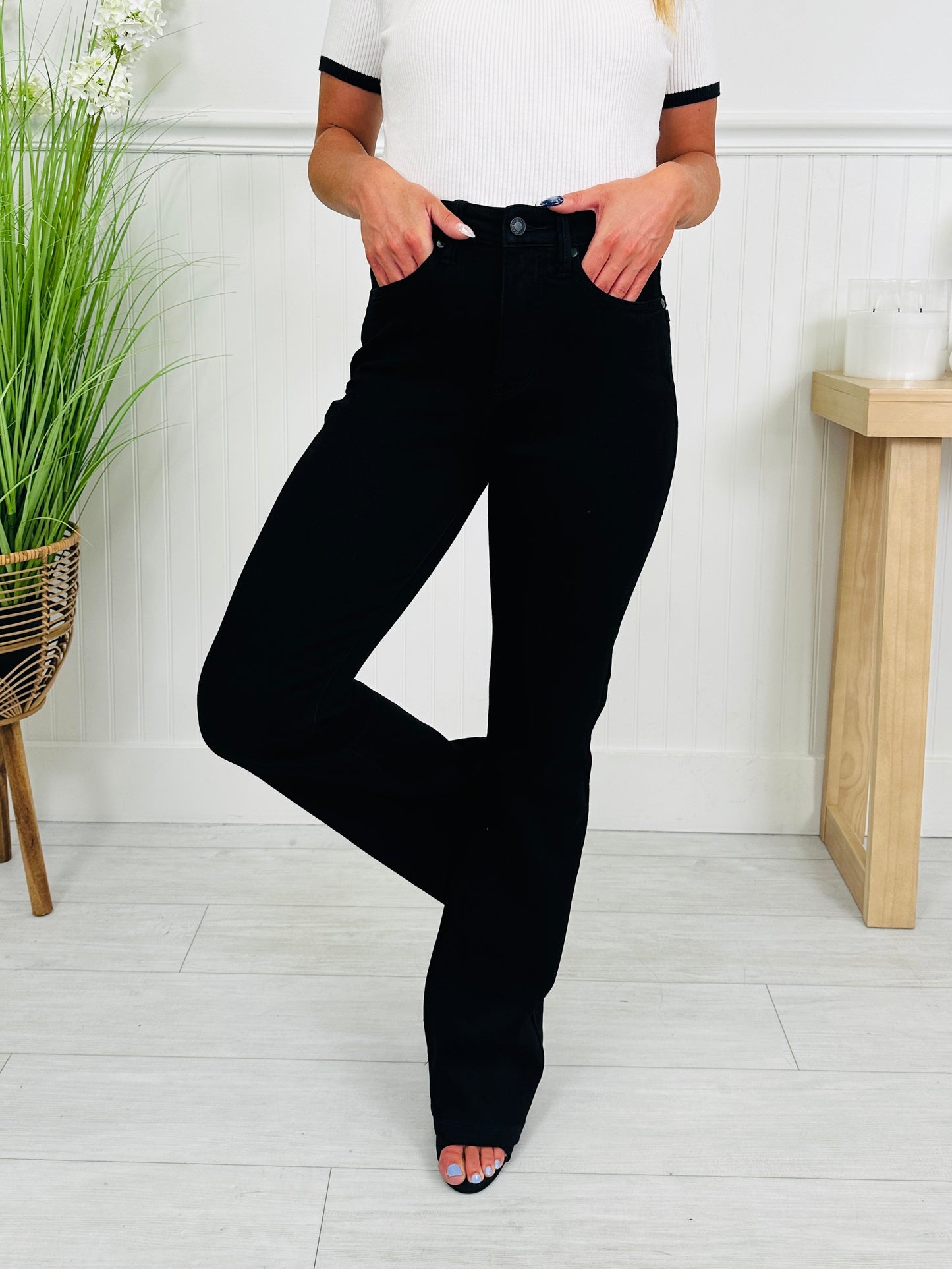 Judy Blue Power Move Tummy Control Bootcut Jeans In Regular And Petite