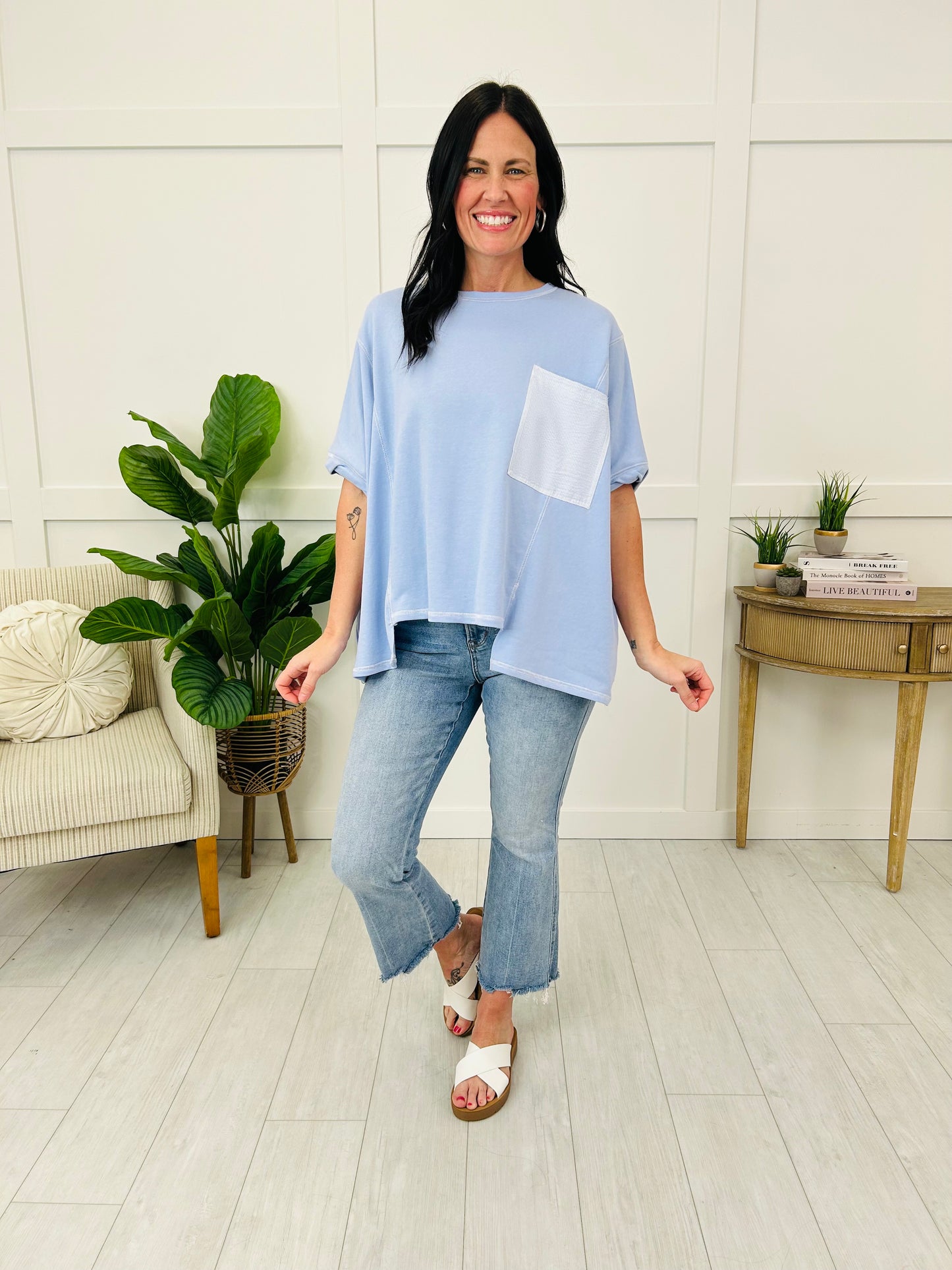 The Simply Yours Top In Light Blue