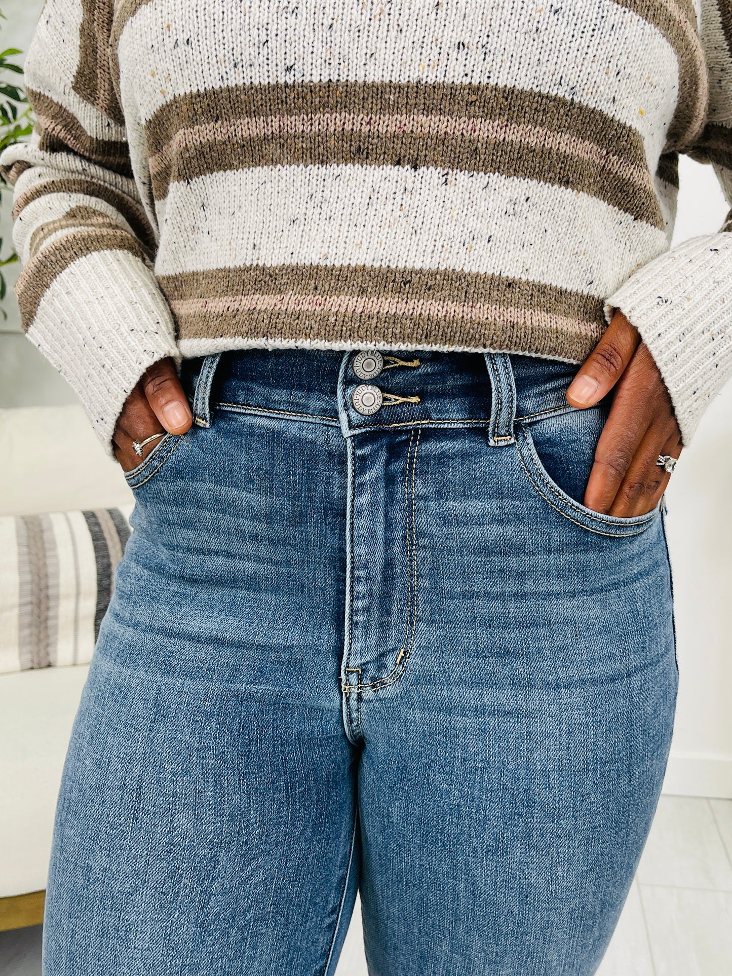 Judy Blue Flare For It Tinted Flare Jeans