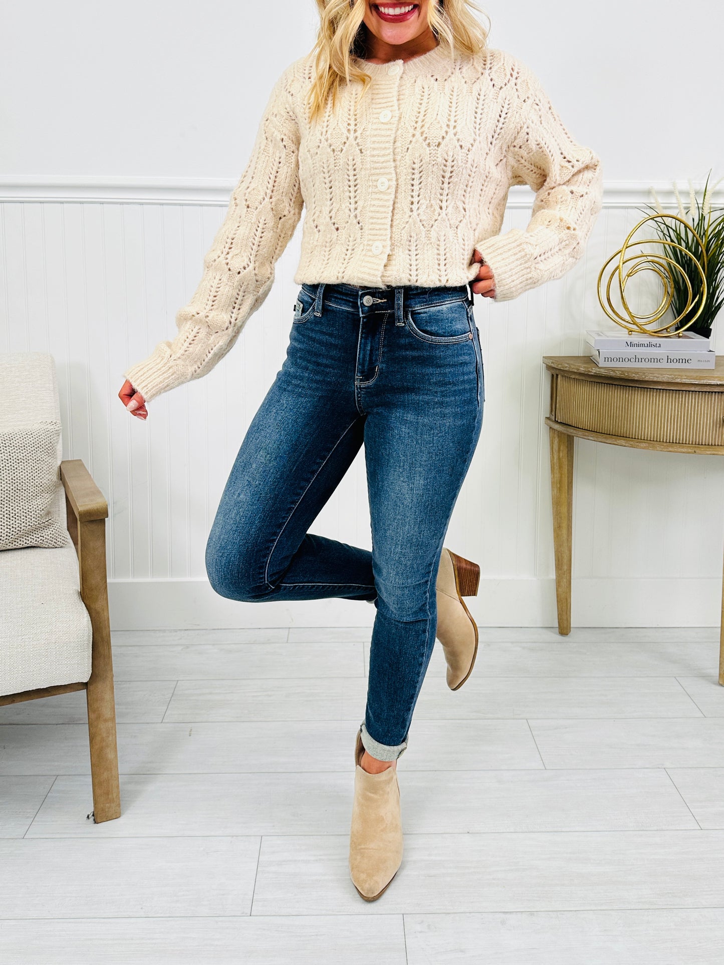 Judy Blue Confidently Cozy Thermal Skinny Jeans in Reg/Curvy
