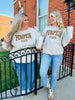 Pumpkin Spice Leopard Print Crewneck Sweatshirt