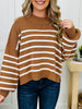 DOORBUSTER! Stripe Right Sweater- Multiple Colors!