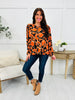 Spiced Blooms Top In Black Pumpkin
