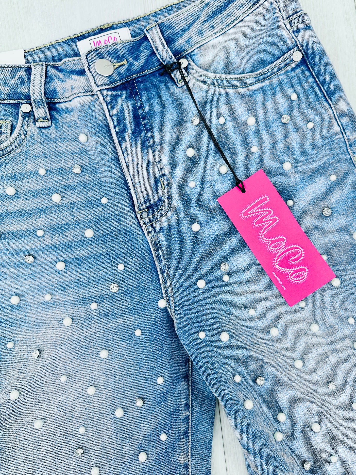 Get Up And Glam Wide Leg Cropped Jeans