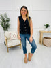 Totally Buttoned Tank Top In Black