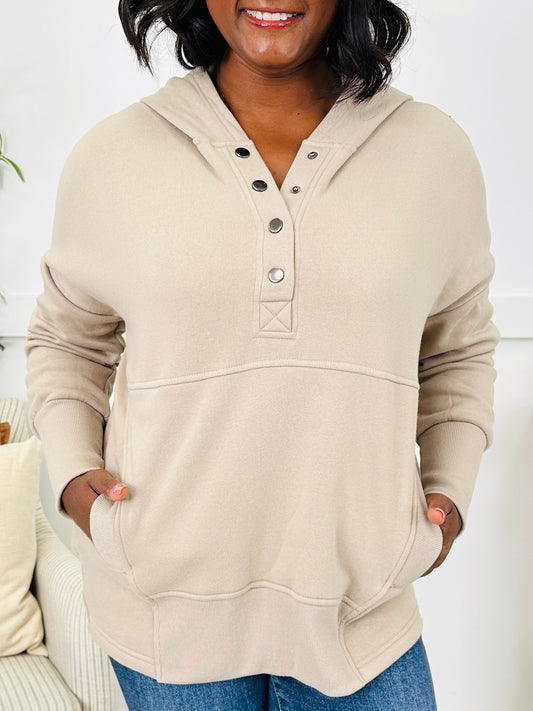 DOORBUSTER! Buttoned In Comfort Pullover- Multiple Colors!