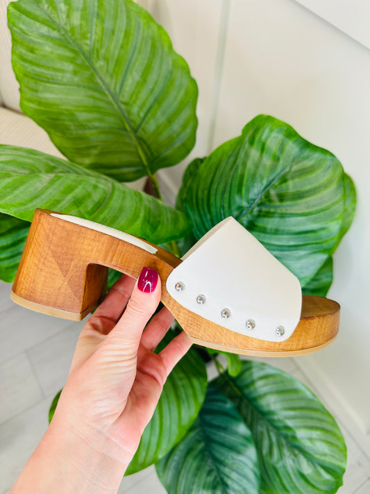 Slide Into Style Sandals in White