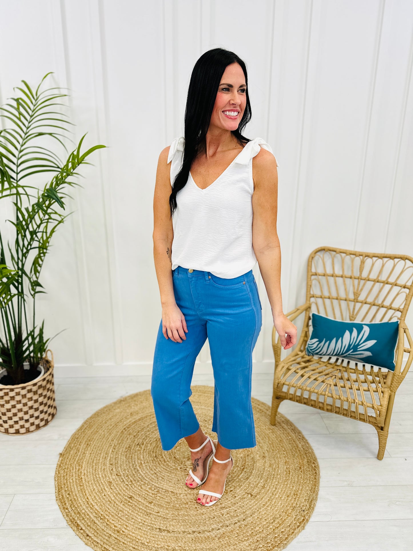 Judy Blue Control The Color Tummy Control Cropped Jeans- Multiple Colors- in Reg/Curvy