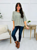 Casual Company Cardigan In Light Olive