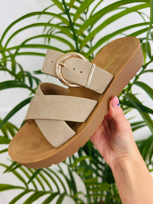 The Harbor Slide Sandal In Clay