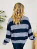Soft Spot For Stripes Cardigan In Navy