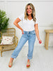 New Love Tummy Control Slim Wide Leg Jeans