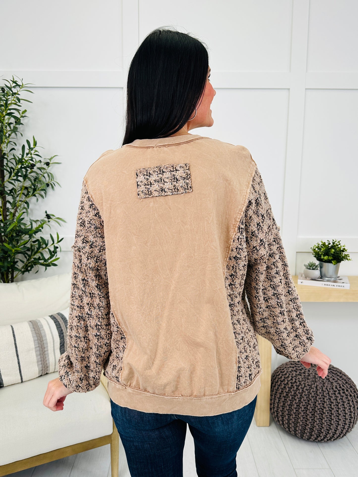 Feels Like Home Sweater in Latte