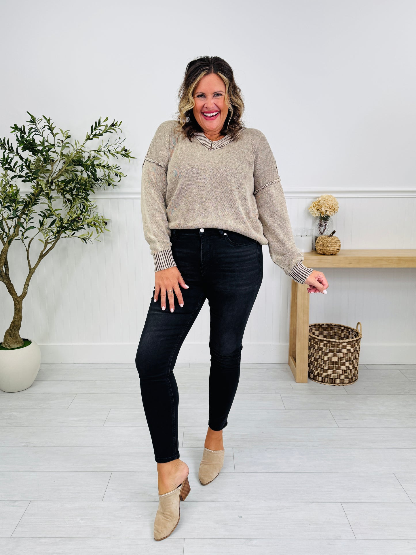 Black In Action Tummy Control Skinny Jeans In Multiple Inseams
