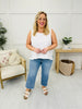 Lovervet A Cut Above Cropped Slim Wide Leg Jeans