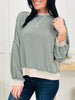 Offbeat Cozy Pullover in Olive