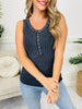 DOORBUSTER! Bright And Buttoned Tank Top- Multiple Colors!