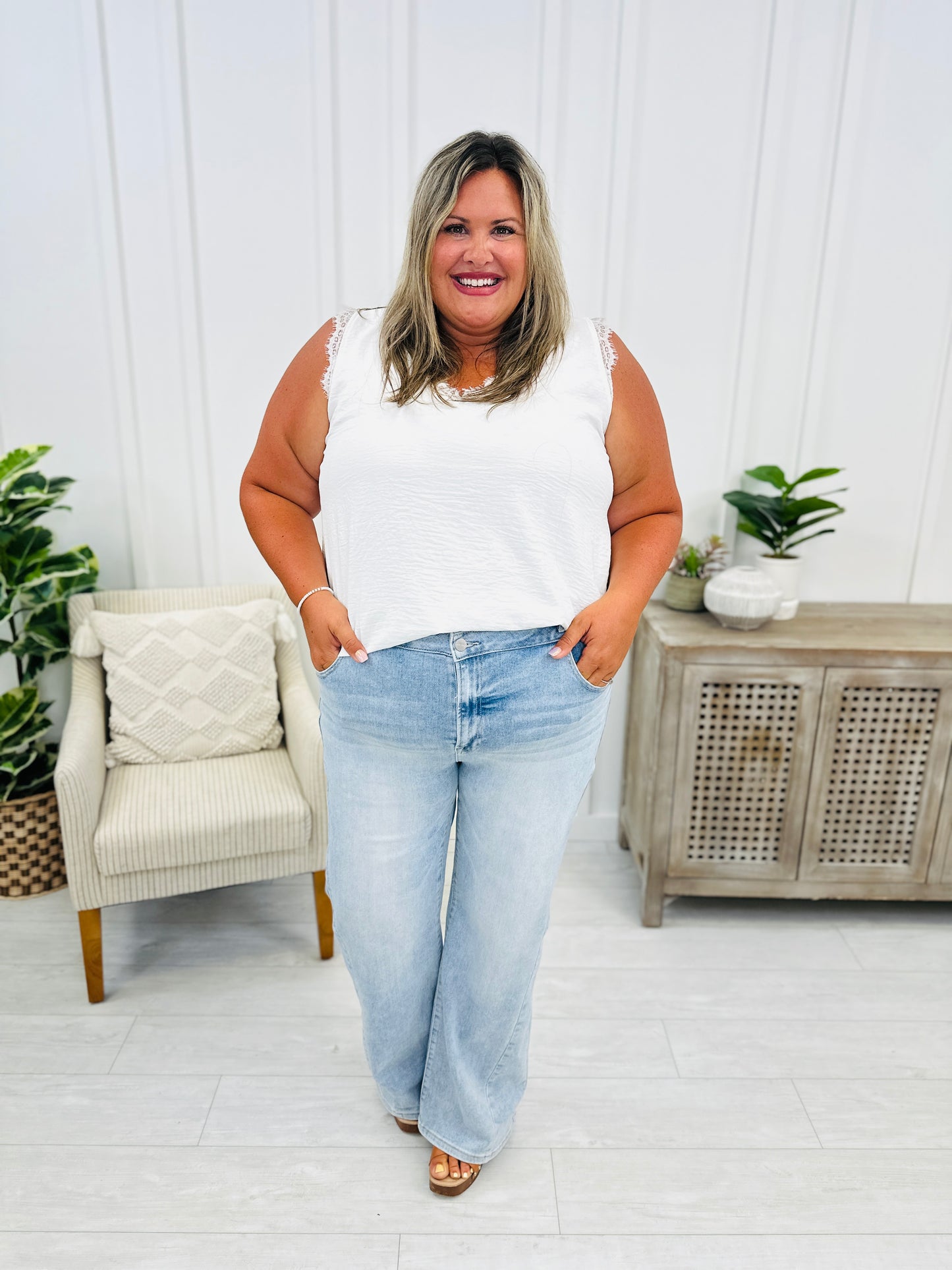 Risen Double Take Straight Leg Jeans in Reg/Curvy