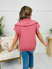 Super Scuba Short Sleeve Pullover in Rose