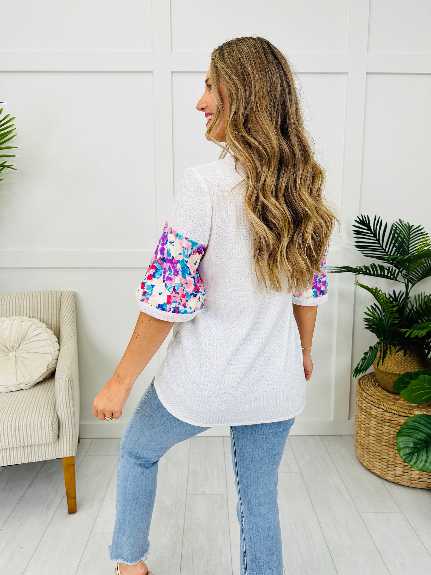 Rushing Into Florals Top