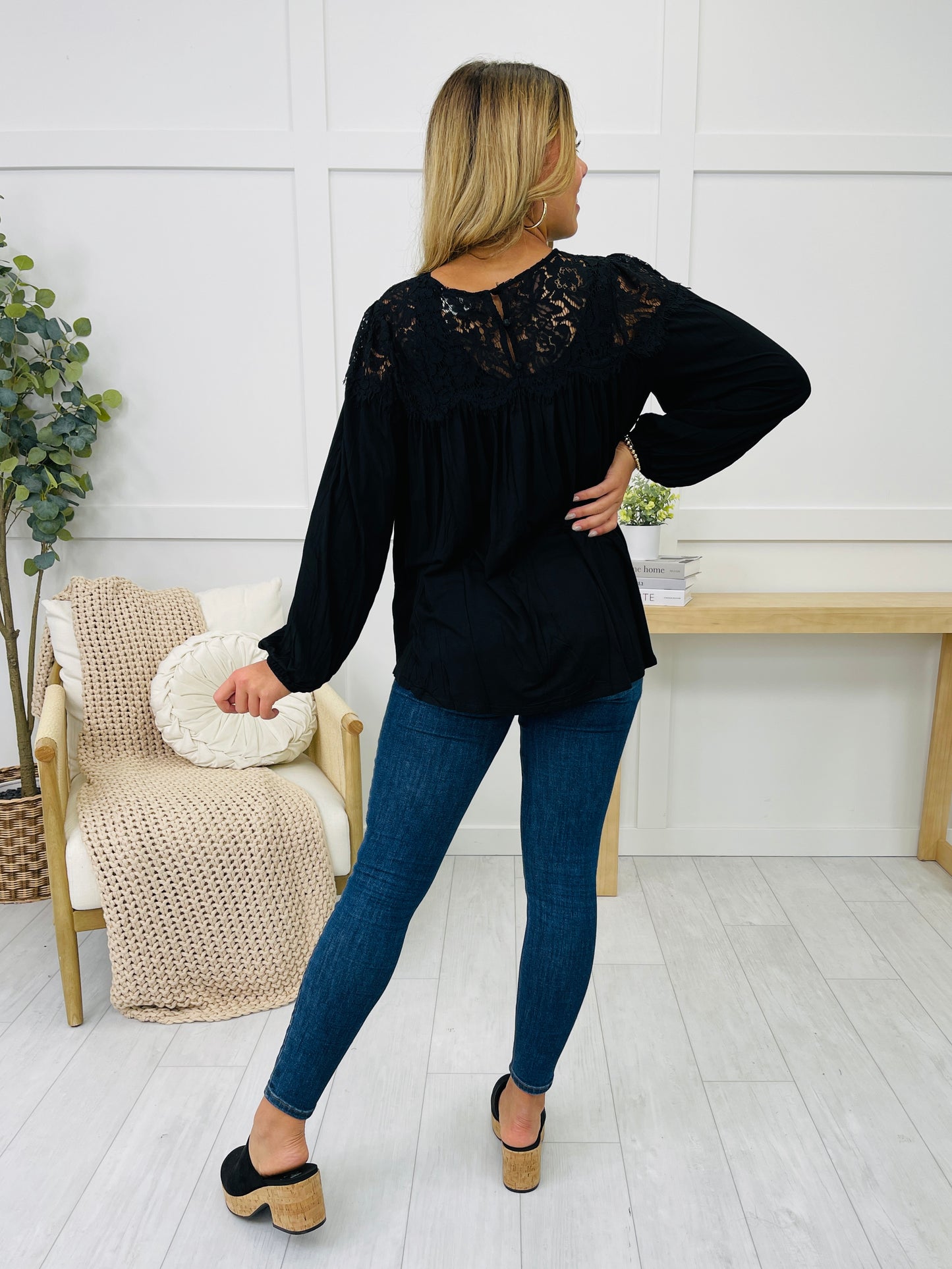 Restock! Moonlit Lace Long Sleeve Top