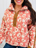 Wildflower Cottage Pullover In Rust Floral