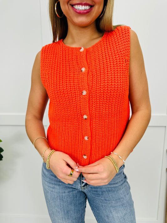 Bright Threads Tank Top In Papaya