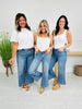 Judy Blue Make It Easy Ankle Wide Leg Jeans