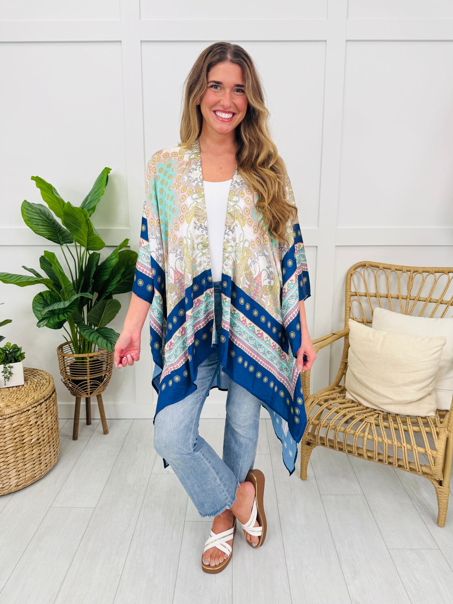 Frame The Night Cardigan in Navy Mix