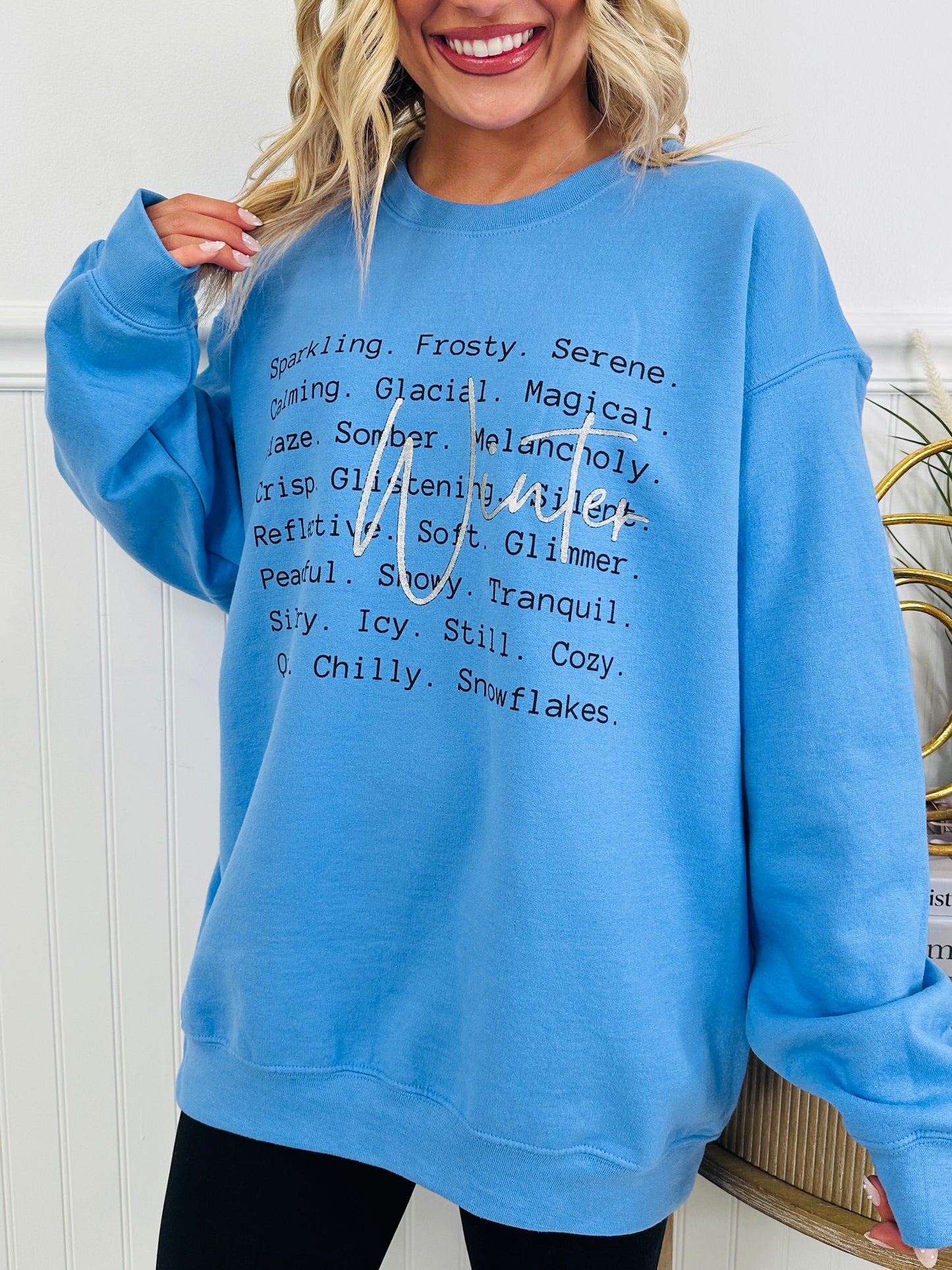 All Things Winter Graphic Crewneck Sweatshirt