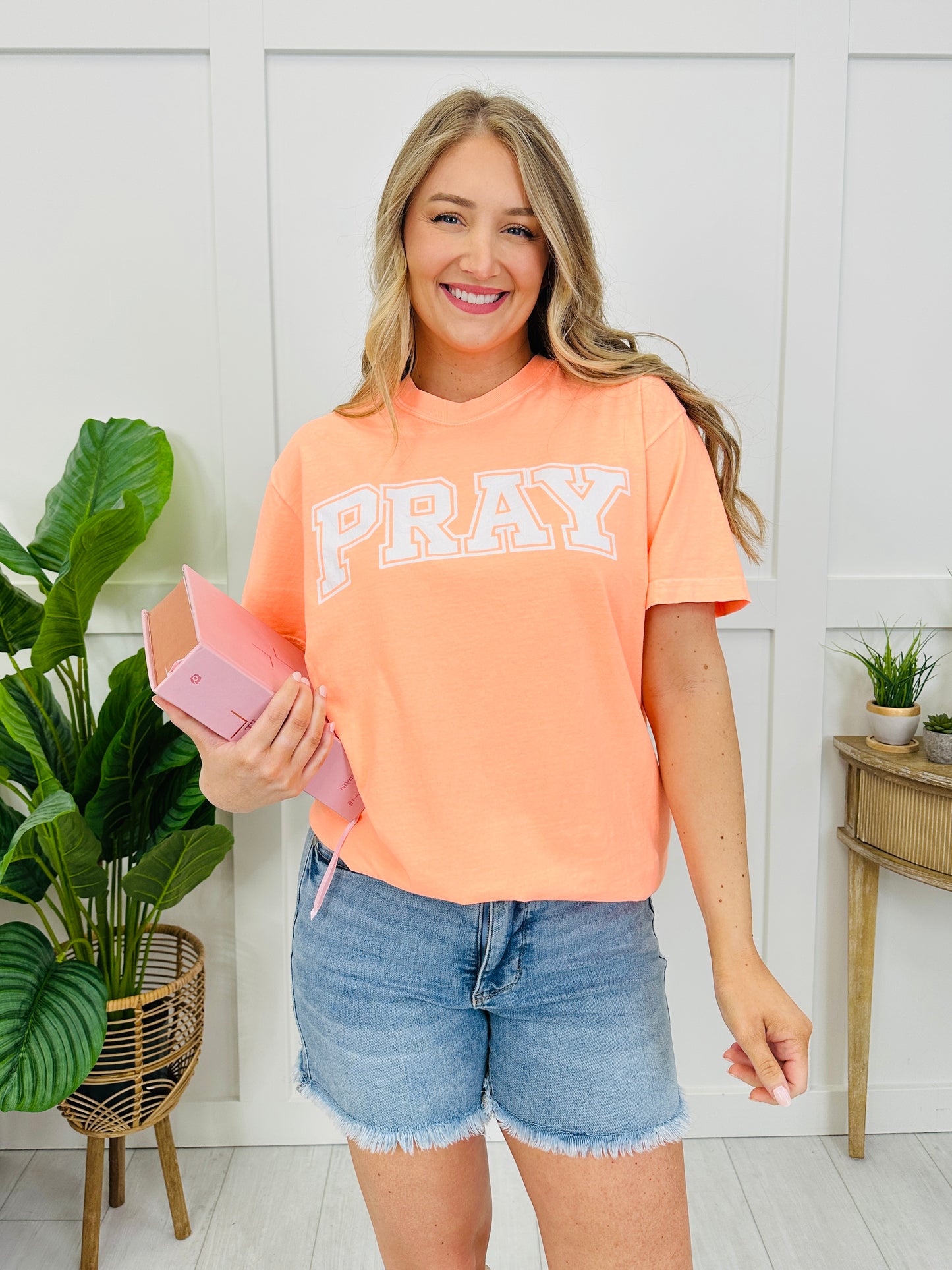 Pray Graphic Tee in Multiple Colors