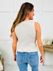 Frill Me Once Tank Top In Heather Grey