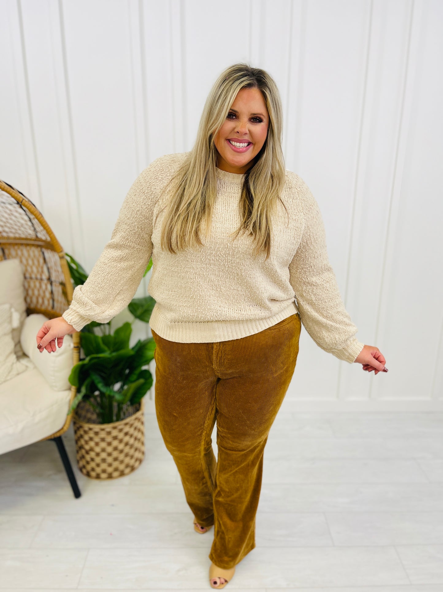 Judy Blue REG/CURVY Cut the Cord Camel Bootcut Pants