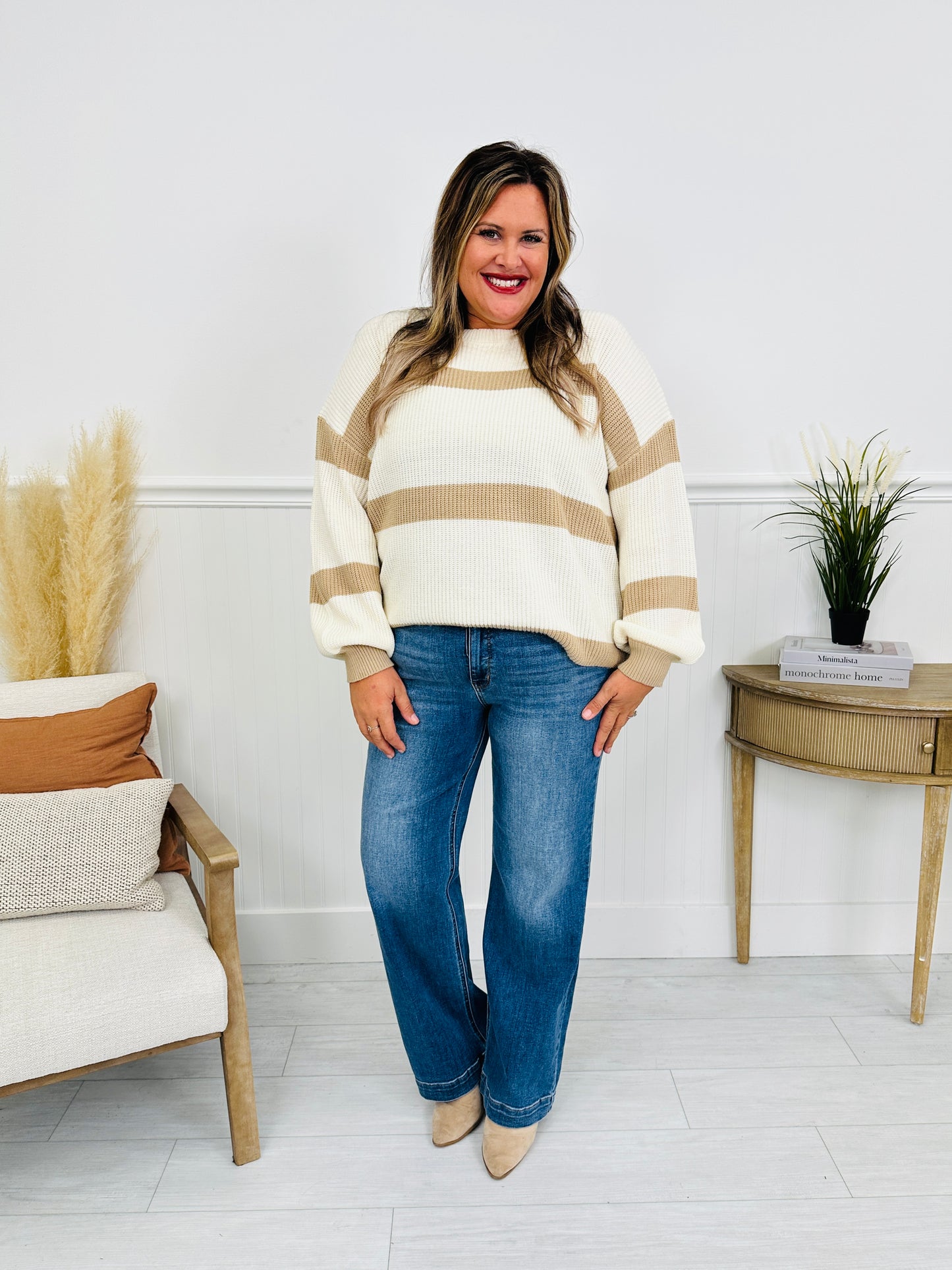 Judy Blue REG/CURVY Double Trouble Wide Leg Jeans