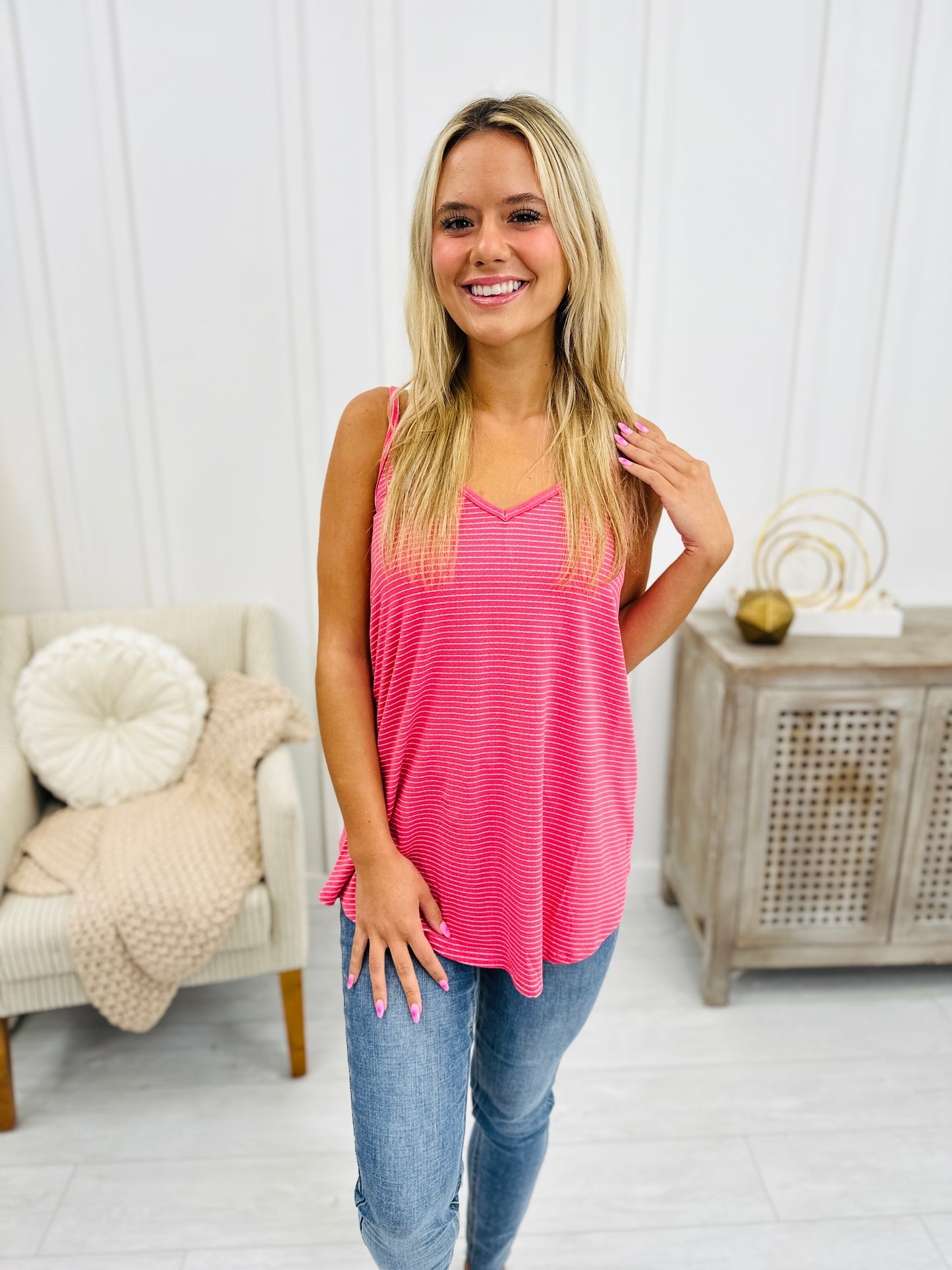 DOORBUSTER! REG/CURVY Summer Feels Tank Top- Multiple Colors!